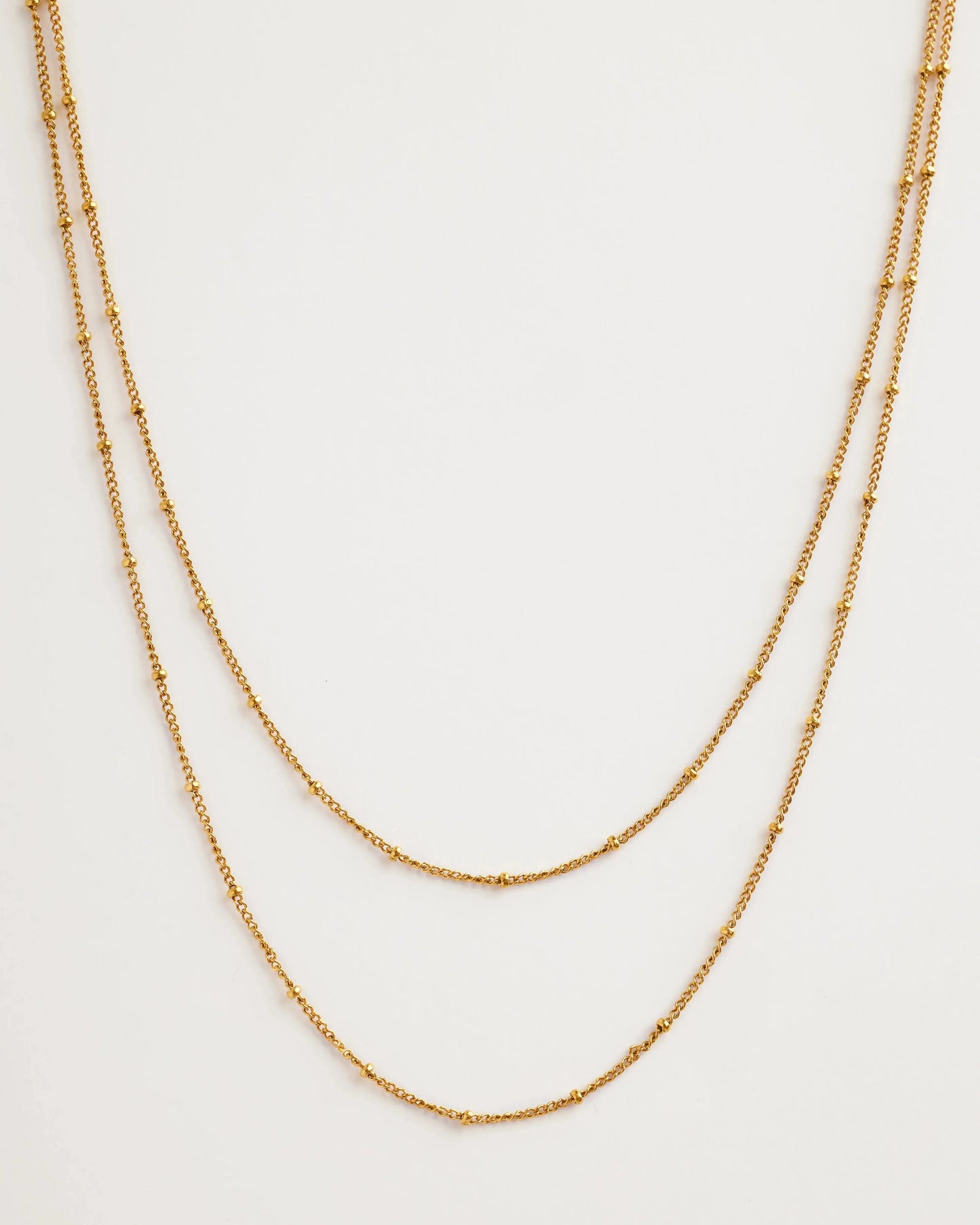 Collar Doble Aura Dorada